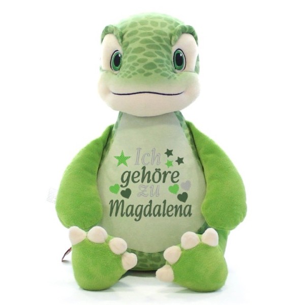 Stofftier Dinossaurier mit Namen bestickt